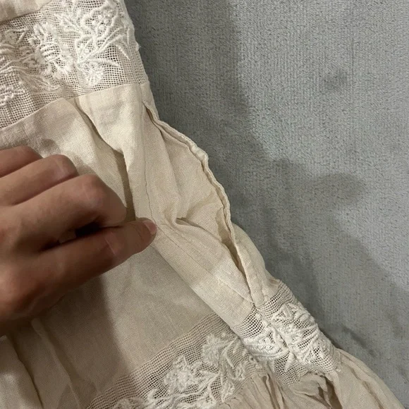 Anthropologie embroidered pintuck mini dress - Picture 11 of 14